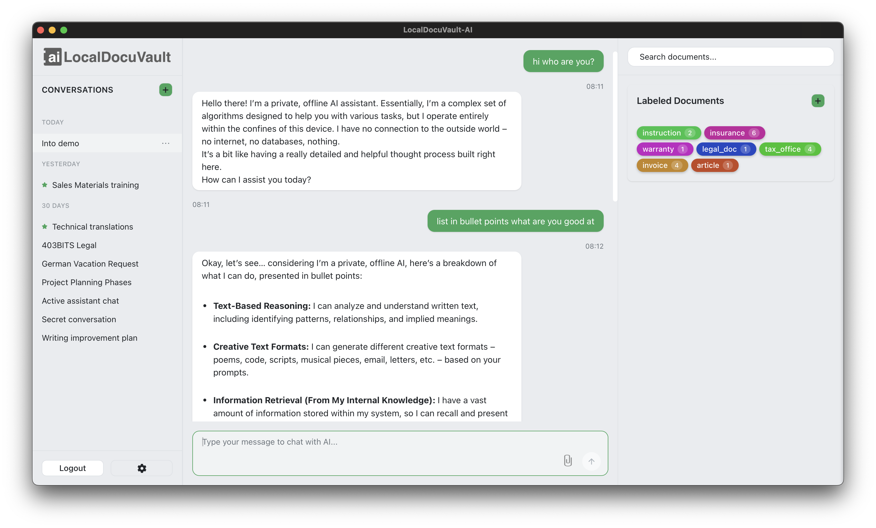Screenshot AI Chat